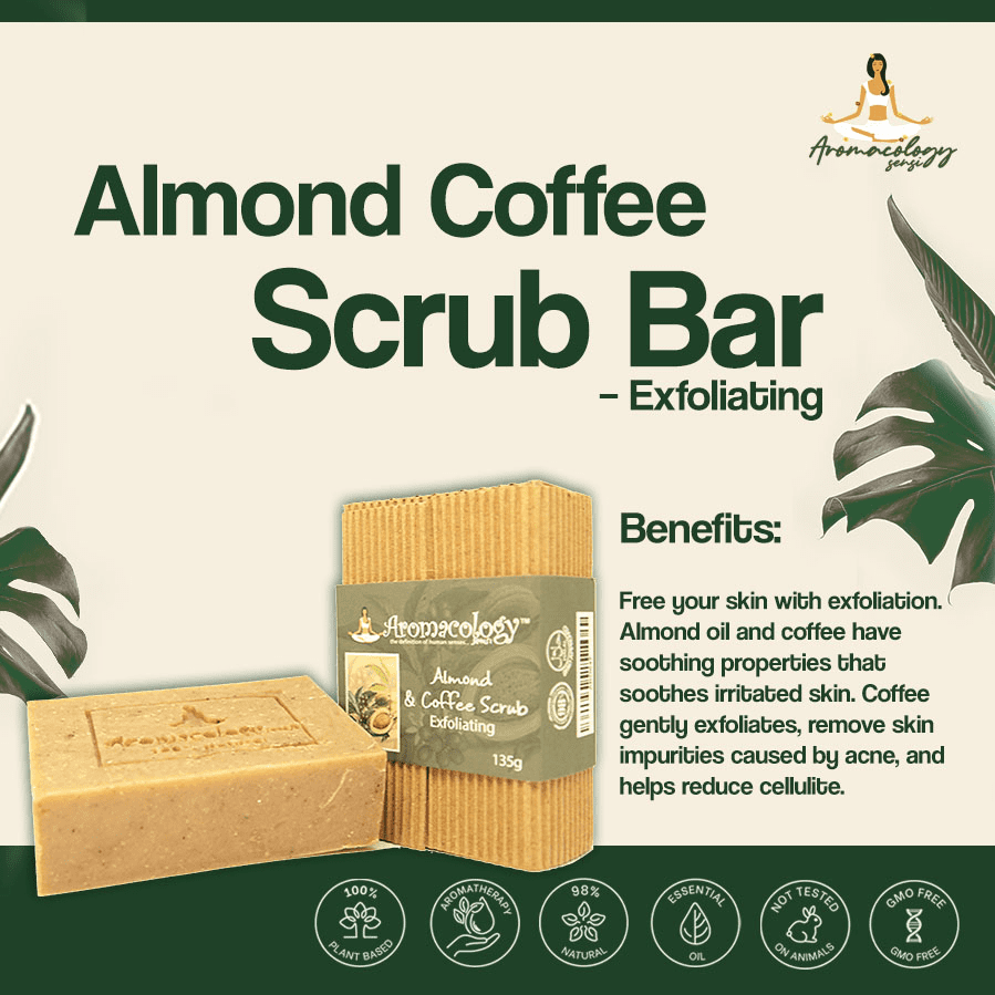 Almond Coffe Scrub Bar